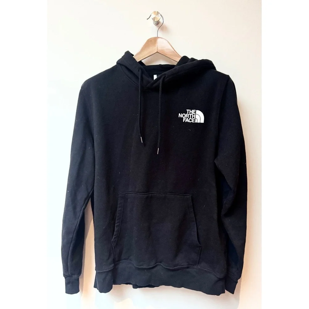 North‎ Face Men's Black Hooded Sweatshirt Never Stop Exploring Sz L